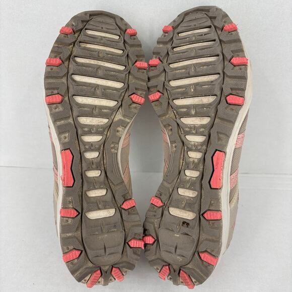 Skechers Seager Sneakers Size 8 Taupe Pink Trail Hiking Outdoor Slip On Stretch - Picture 8 of 9